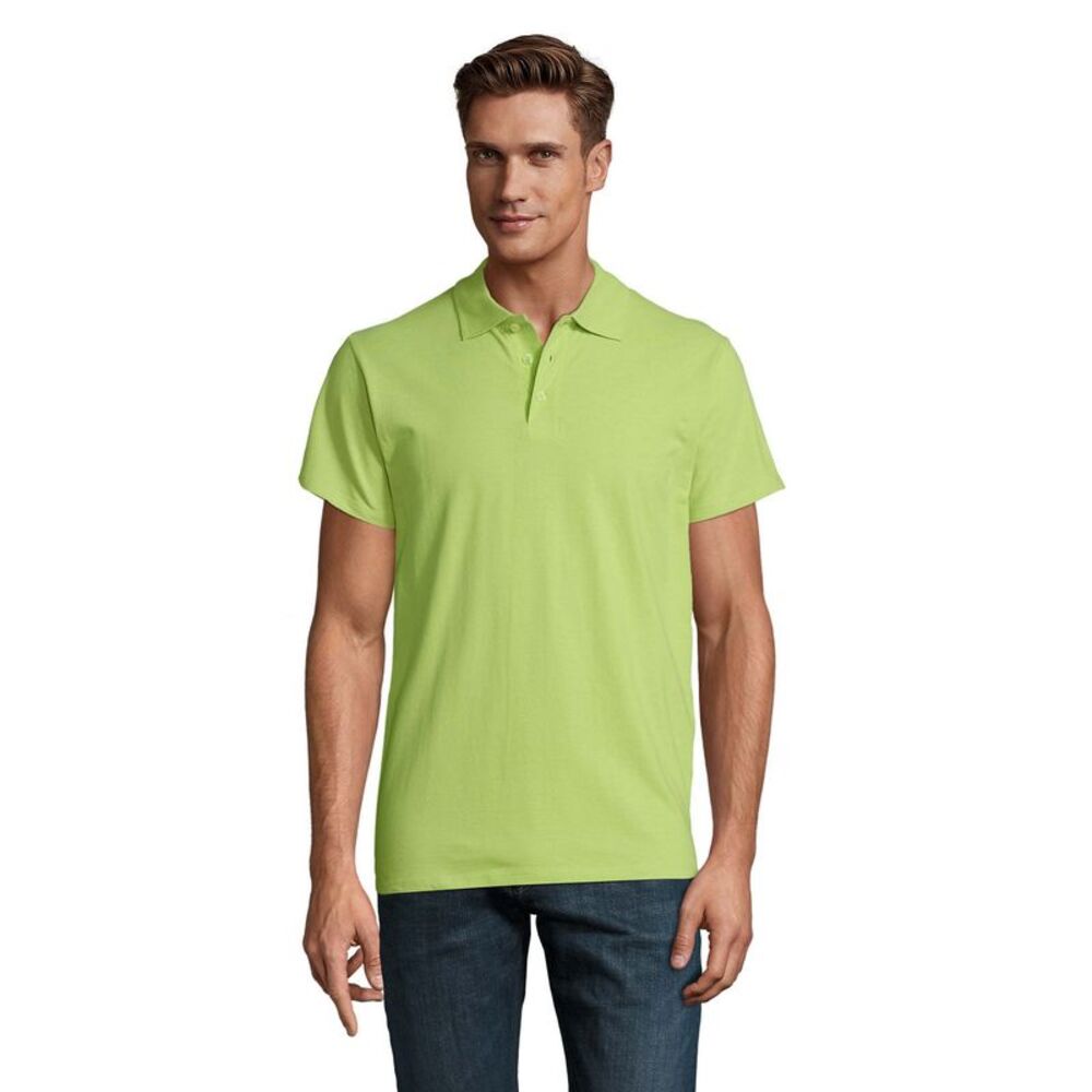 SOLS Mens Spring II Polo Shirt / Apple Green